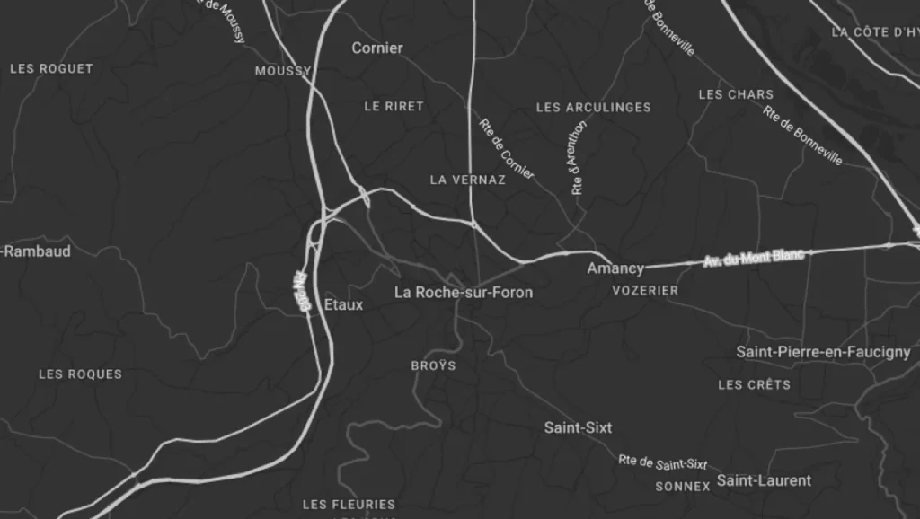 Carte du cabinet, 180 Av. de la Gare, La Roche-sur-Foron